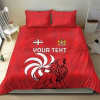 Personalized Georgia Bedding Set Lion Borjgali