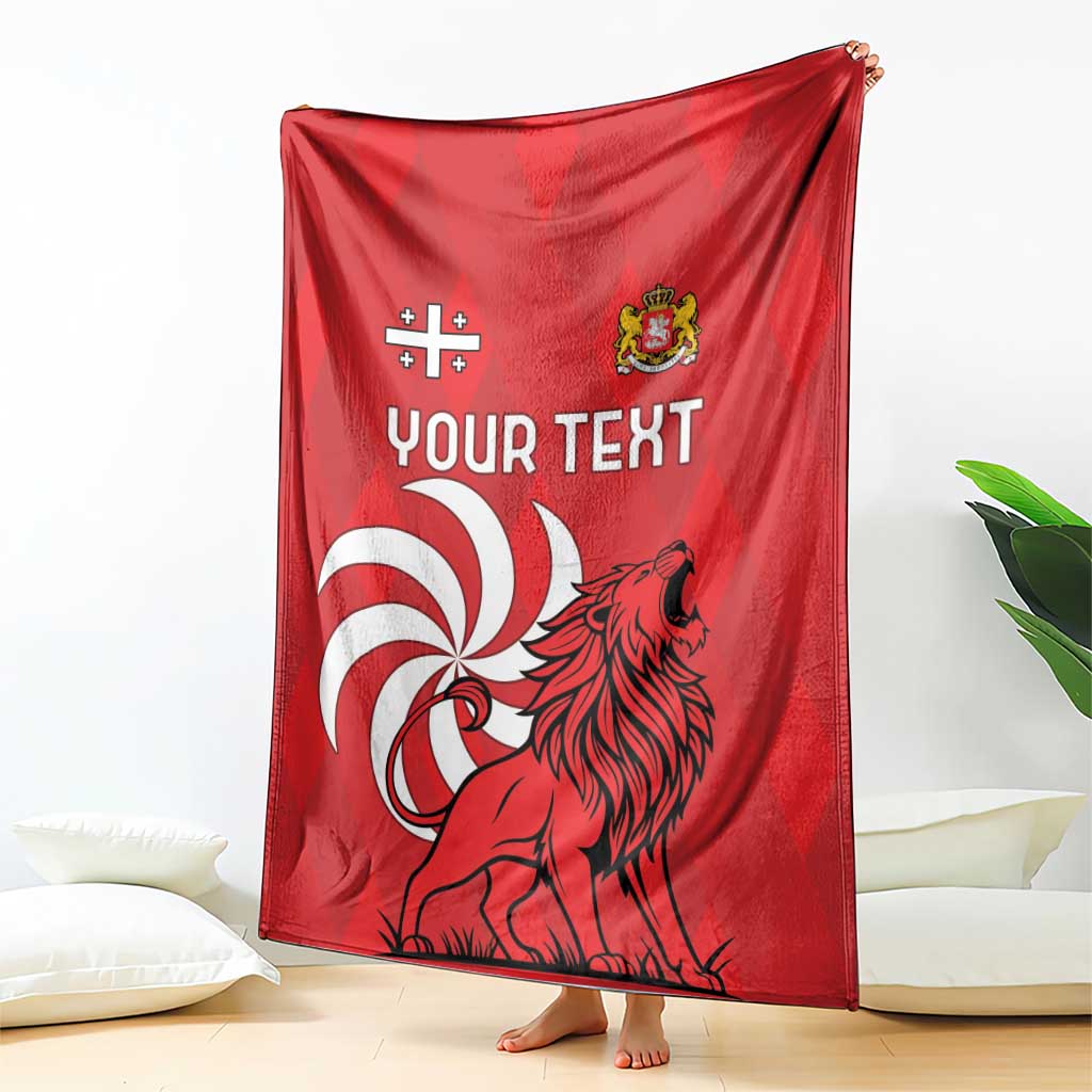 Personalized Georgia Blanket Lion Borjgali