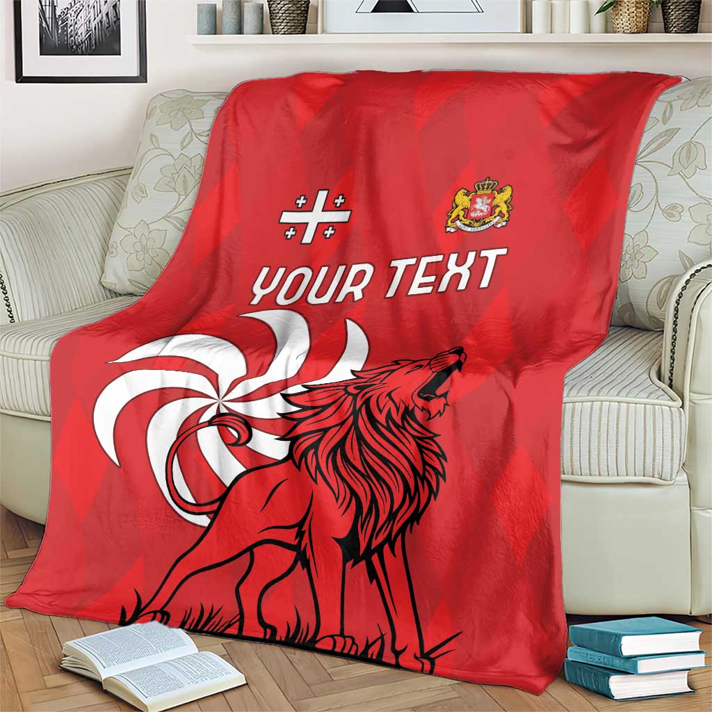 Personalized Georgia Blanket Lion Borjgali