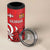 Personalized Georgia 4 in 1 Can Cooler Tumbler Lion Borjgali