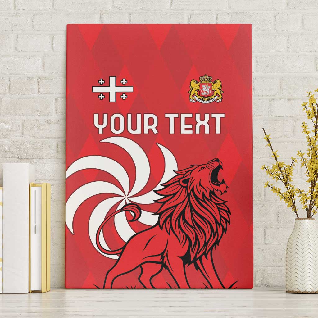Personalized Georgia Canvas Wall Art Lion Borjgali