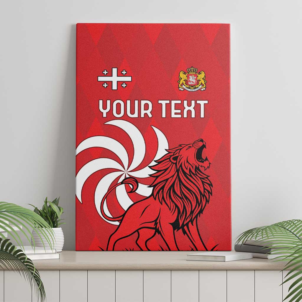Personalized Georgia Canvas Wall Art Lion Borjgali