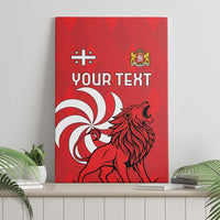 Personalized Georgia Canvas Wall Art Lion Borjgali