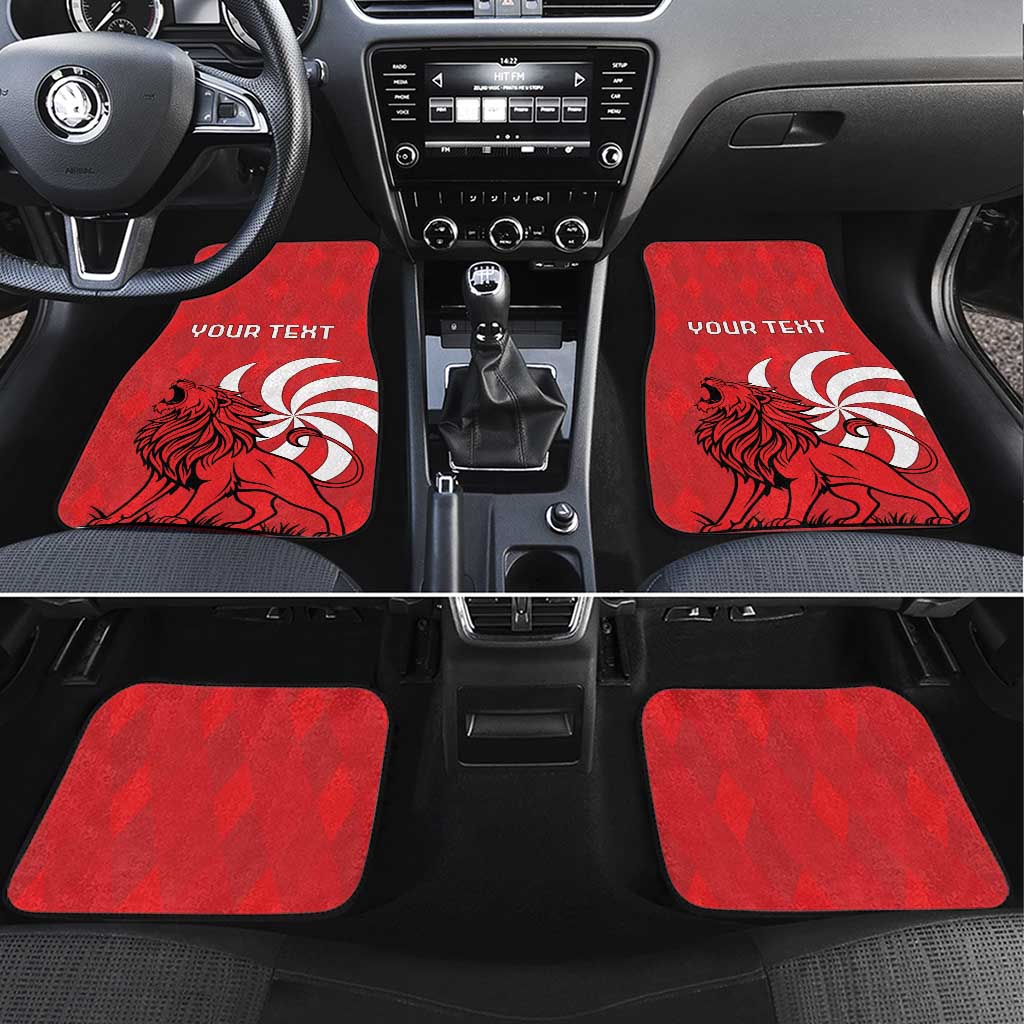 Personalized Georgia Car Mats Lion Borjgali
