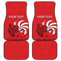 Personalized Georgia Car Mats Lion Borjgali