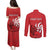 Personalized Georgia Couples Matching Puletasi and Long Sleeve Button Shirt Lion Borjgali