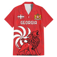 Personalized Georgia Family Matching Mermaid Dress and Hawaiian Shirt Lion Borjgali