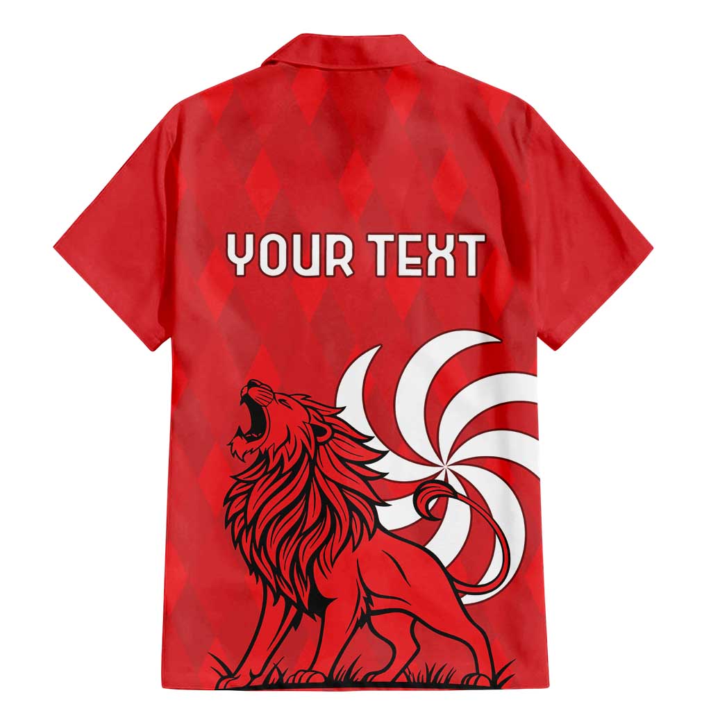 Personalized Georgia Family Matching Mermaid Dress and Hawaiian Shirt Lion Borjgali