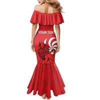 Personalized Georgia Family Matching Mermaid Dress and Hawaiian Shirt Lion Borjgali