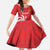 Personalized Georgia Family Matching Off The Shoulder Long Sleeve Dress and Hawaiian Shirt Lion Borjgali