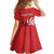 Personalized Georgia Family Matching Off The Shoulder Long Sleeve Dress and Hawaiian Shirt Lion Borjgali