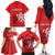 Personalized Georgia Family Matching Off The Shoulder Long Sleeve Dress and Hawaiian Shirt Lion Borjgali