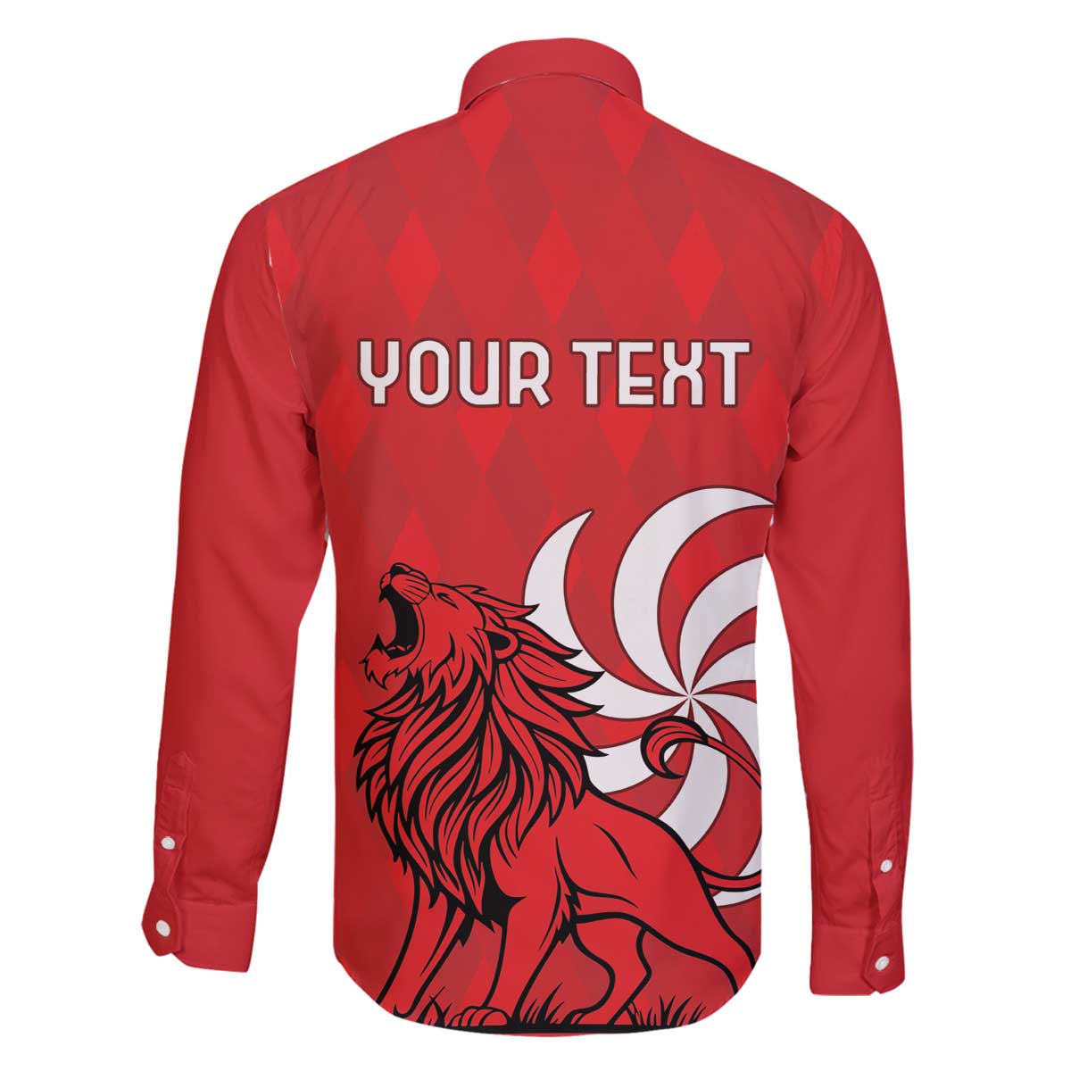 Personalized Georgia Family Matching Off The Shoulder Long Sleeve Dress and Hawaiian Shirt Lion Borjgali