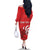 Personalized Georgia Family Matching Off The Shoulder Long Sleeve Dress and Hawaiian Shirt Lion Borjgali
