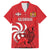 Personalized Georgia Family Matching Short Sleeve Bodycon Dress and Hawaiian Shirt Lion Borjgali