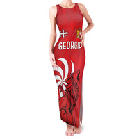 Personalized Georgia Family Matching Tank Maxi Dress and Hawaiian Shirt Lion Borjgali