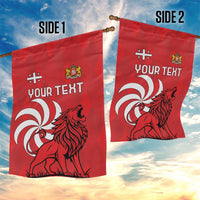 Personalized Georgia Garden Flag Lion Borjgali