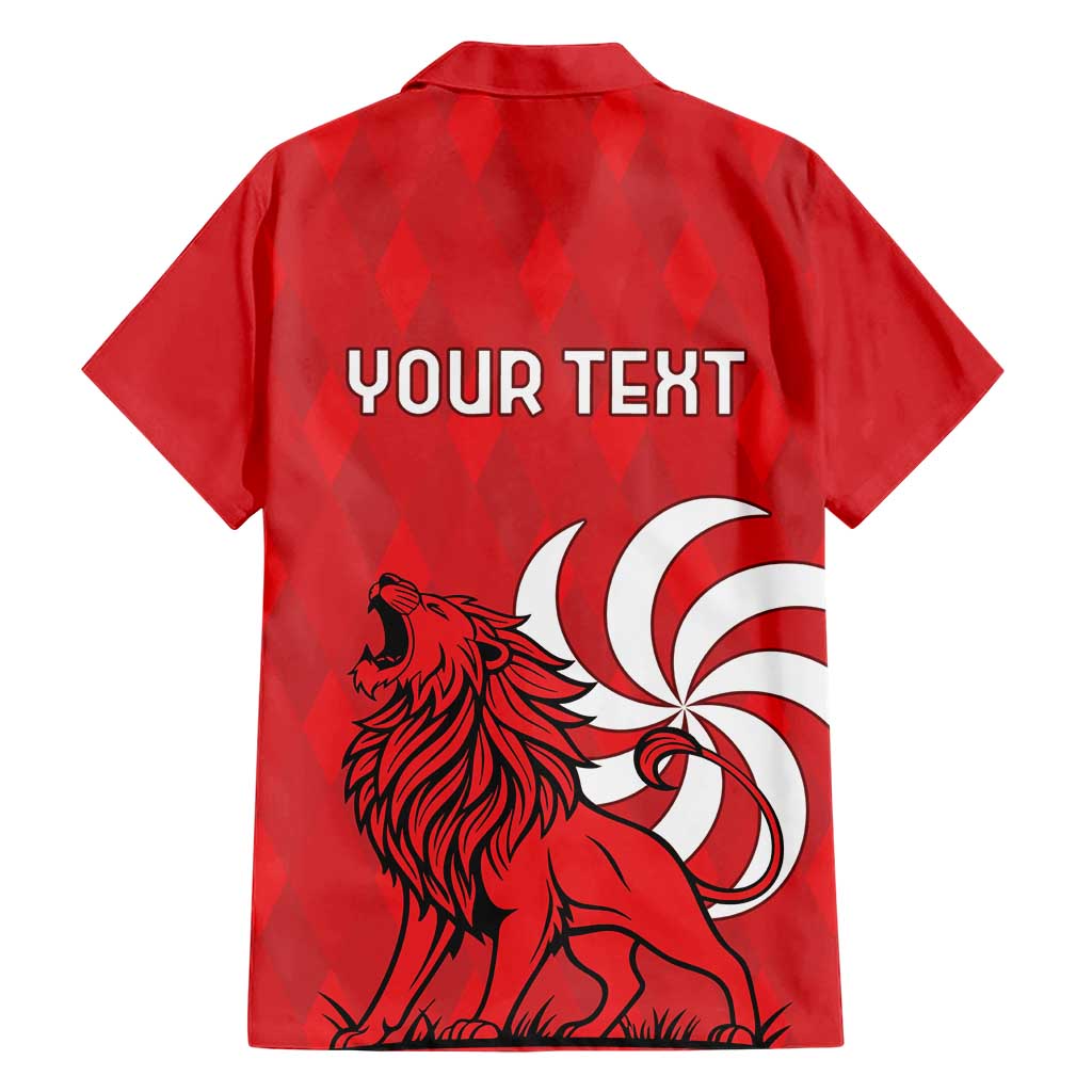 Personalized Georgia Hawaiian Shirt Lion Borjgali