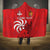 Personalized Georgia Hooded Blanket Lion Borjgali