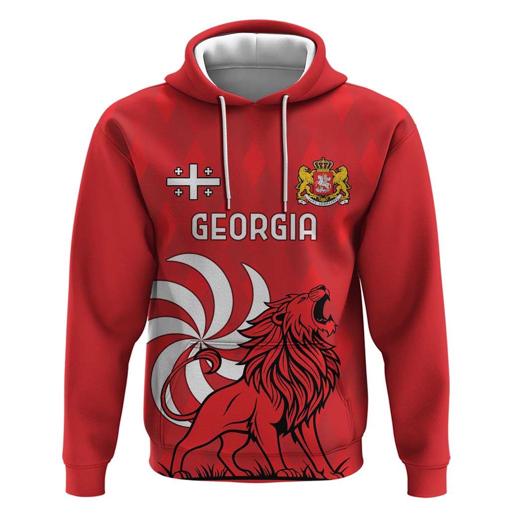 Personalized Georgia Hoodie Lion Borjgali