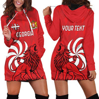 Personalized Georgia Hoodie Dress Lion Borjgali