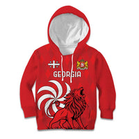 Personalized Georgia Kid Hoodie Lion Borjgali