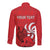 Personalized Georgia Long Sleeve Button Shirt Lion Borjgali