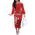 Personalized Georgia Off The Shoulder Long Sleeve Dress Lion Borjgali - Wonder Print Shop