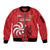 Personalized Georgia Sleeve Zip Bomber Jacket Lion Borjgali - Wonder Print Shop