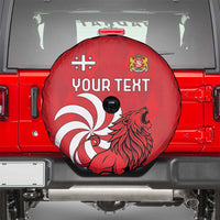 Personalized Georgia Spare Tire Cover Lion Borjgali - Wonder Print Shop