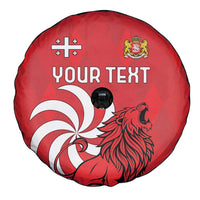 Personalized Georgia Spare Tire Cover Lion Borjgali - Wonder Print Shop