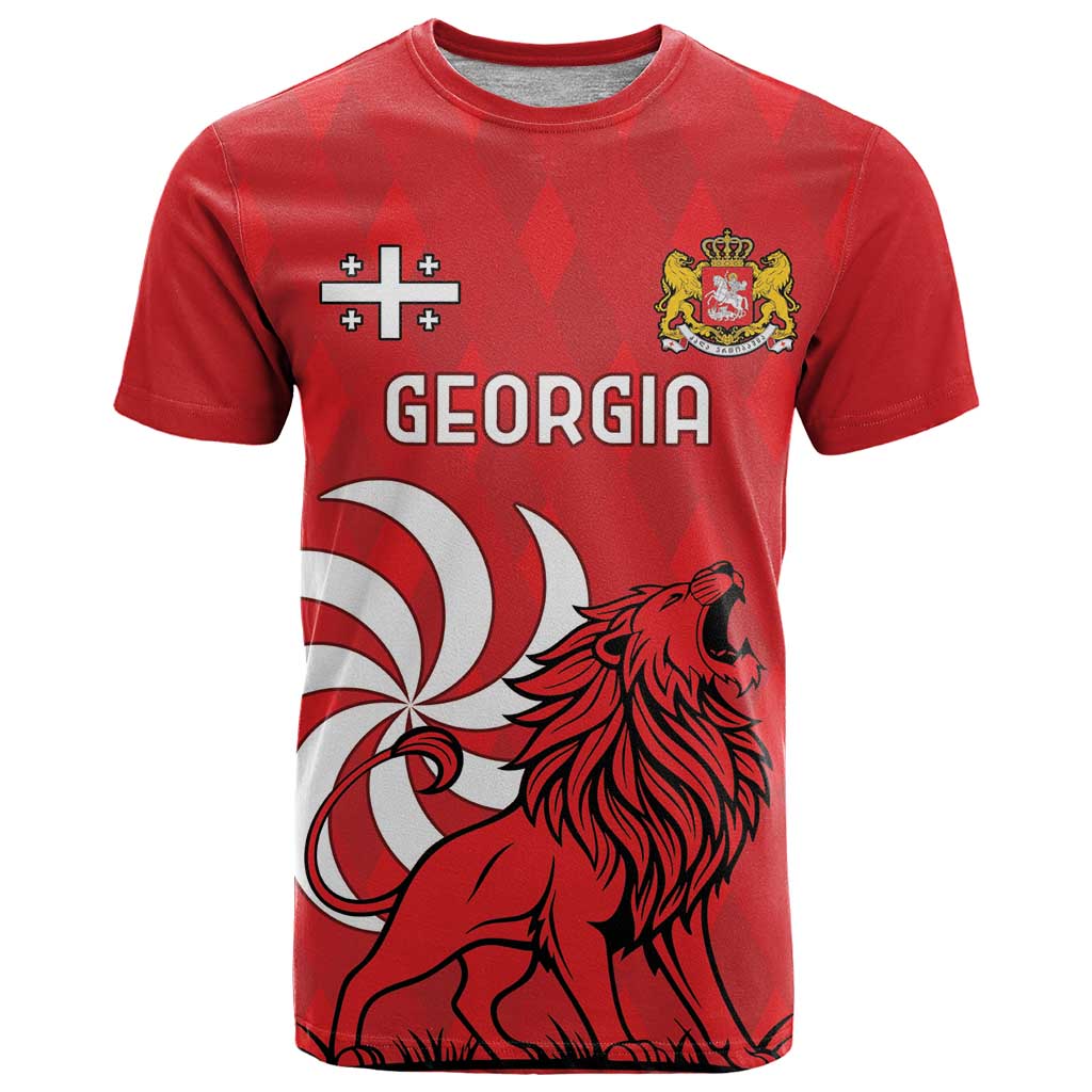 Personalized Georgia T Shirt Lion Borjgali - Wonder Print Shop
