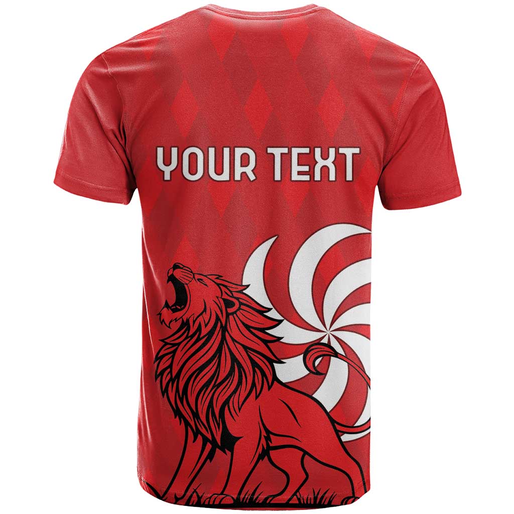 Personalized Georgia T Shirt Lion Borjgali - Wonder Print Shop