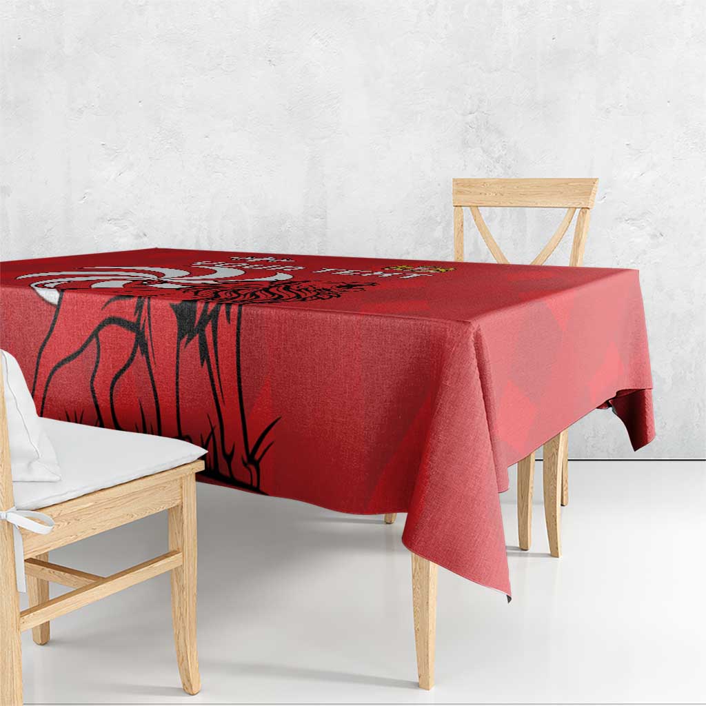 Personalized Georgia Tablecloth Lion Borjgali - Wonder Print Shop