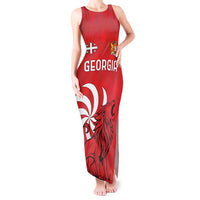 Personalized Georgia Tank Maxi Dress Lion Borjgali - Wonder Print Shop