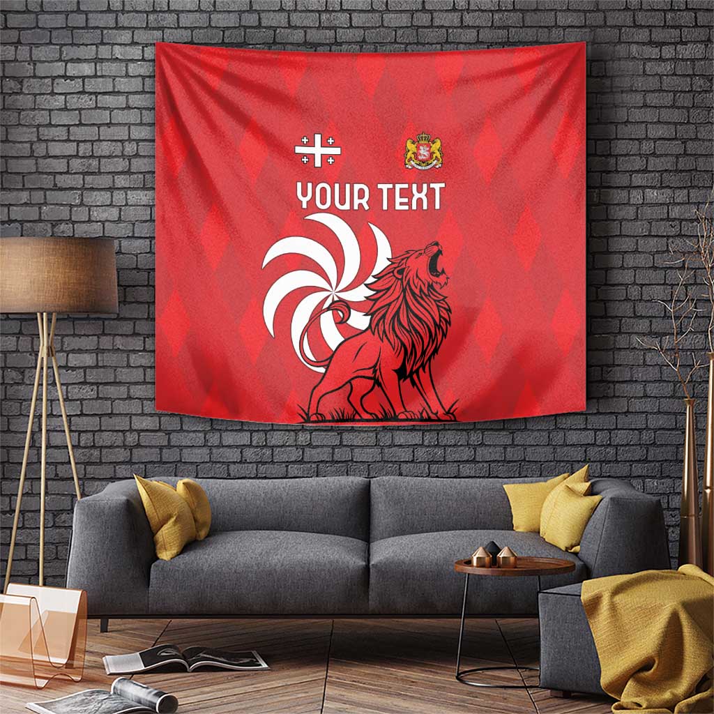 Personalized Georgia Tapestry Lion Borjgali - Wonder Print Shop