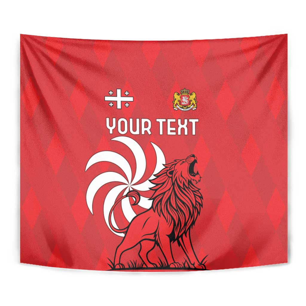 Personalized Georgia Tapestry Lion Borjgali - Wonder Print Shop