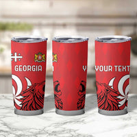 Personalized Georgia Tumbler Cup Lion Borjgali - Wonder Print Shop