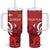 Personalized Georgia Tumbler With Handle Lion Borjgali - Wonder Print Shop