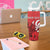 Personalized Georgia Tumbler With Handle Lion Borjgali - Wonder Print Shop