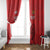 Personalized Georgia Window Curtain Lion Borjgali - Wonder Print Shop