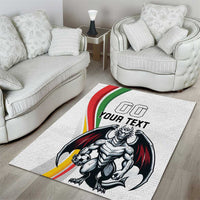 Custom Portugal Football Area Rug A Selecao das Quinas Dragon Mascot