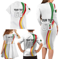 Custom Portugal Football Family Matching Long Sleeve Bodycon Dress and Hawaiian Shirt A Selecao das Quinas Dragon Mascot