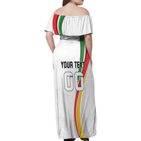 Custom Portugal Football Family Matching Off Shoulder Maxi Dress and Hawaiian Shirt A Selecao das Quinas Dragon Mascot