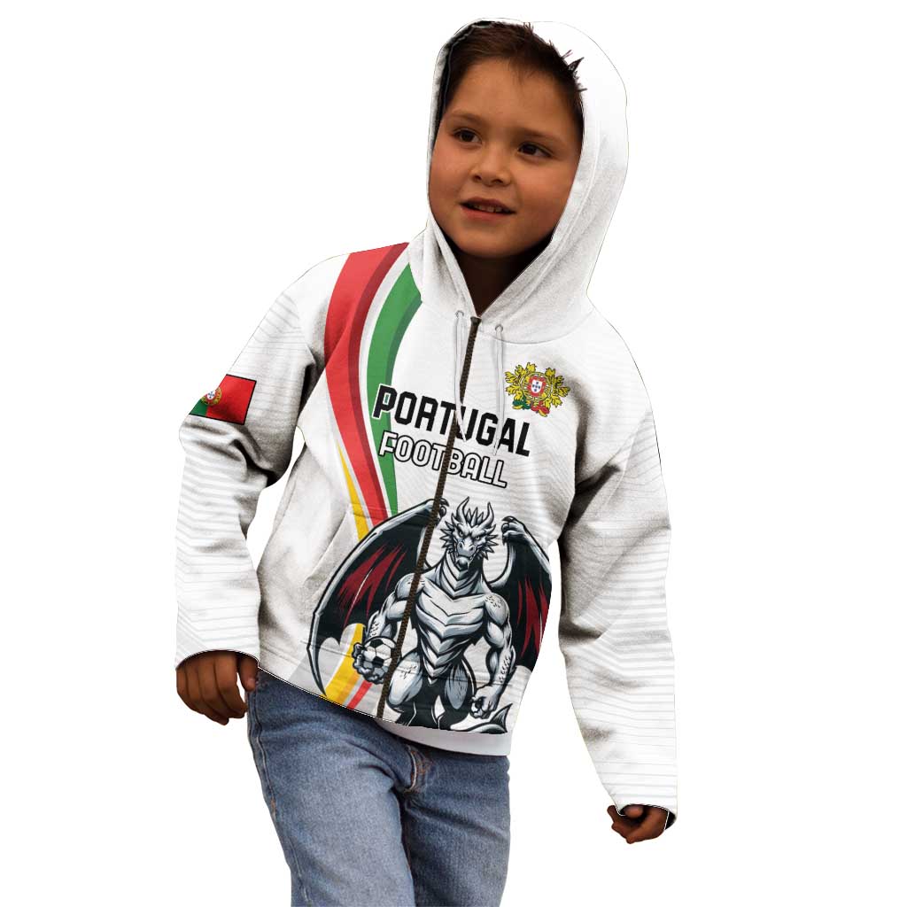 Custom Portugal Football Kid Hoodie A Selecao das Quinas Dragon Mascot