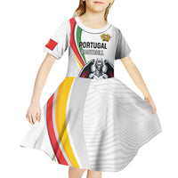 Custom Portugal Football Kid Short Sleeve Dress A Selecao das Quinas Dragon Mascot