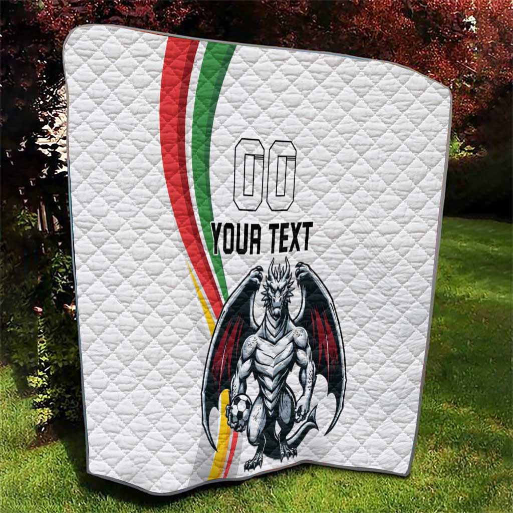 Custom Portugal Football Quilt A Selecao das Quinas Dragon Mascot