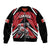 Custom Canada Hockey Bomber Jacket Black Bear Playing Ice Hockey