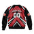 Custom Canada Hockey Bomber Jacket Black Bear Playing Ice Hockey