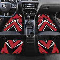 Custom Canada Hockey Car Mats Black Bear Playing Ice Hockey